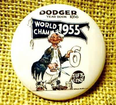 1956 Brooklyn Dodger Yearbook Pin